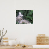 SA, Peru, S.H. Machu Picchu, Cascade und Cloud Poster (Küche)