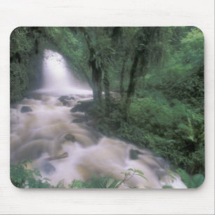 SA, Peru, S.H. Machu Picchu, Wasserfall und Wolke Mousepad