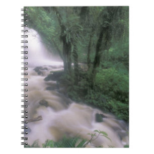 SA, Peru, S.H. Machu Picchu, Wasserfall und Wolke Notizblock