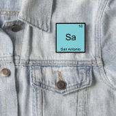 Sa - San Antonio Funny Chemistry Symbol Element T Button (Beispiel)