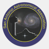 SAAA kleine Logoaufkleber Runder Aufkleber (Vorderseite)