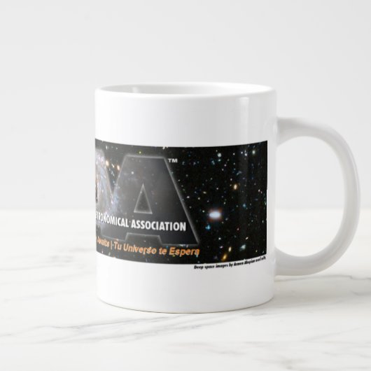 SAAA-Logo-Aufkleber Jumbo-Tasse (Rechts)