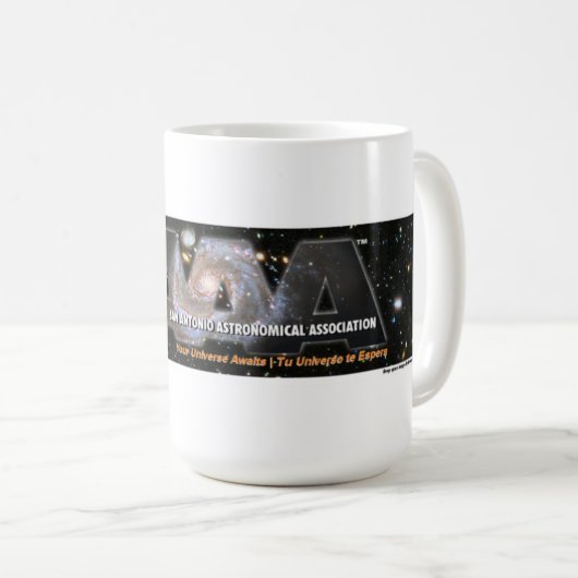 SAAA logo bumpersticker Kaffeetasse (VorderseiteRechts)