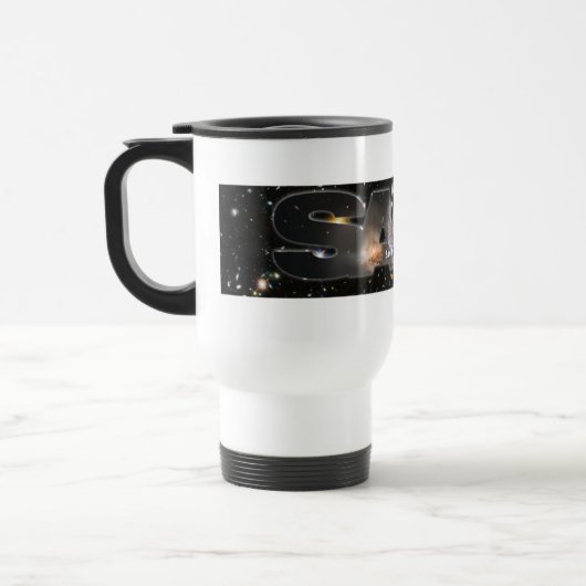 SAAA logo bumpersticker Reisebecher (Links)