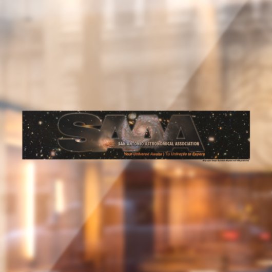 SAAA logo large window cling Fensteraufkleber (Blatt 2)