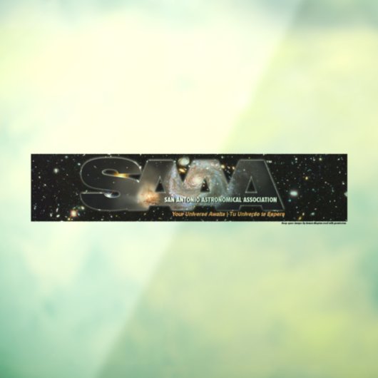 SAAA logo large window cling Fensteraufkleber (Blatt 3)