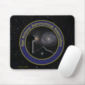 SAAA-Logo mit Hubble Deep Field Mouse Pad Mousepad (Mit Mouse)
