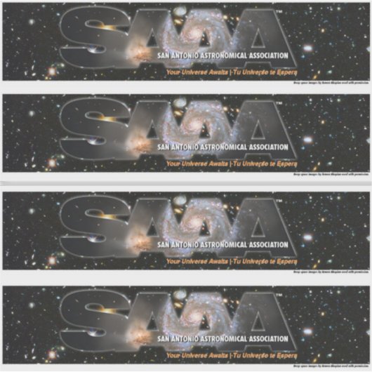 SAAA logo stickers Aufkleber (Vorderseite)