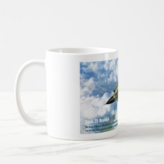 Saab 35 Draken Kaffeetasse (Links)