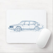 Saab 900 1978 mousepad (Mit Mouse)