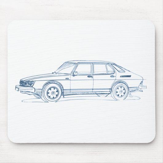 Saab 900 1978 mousepad (Vorne)