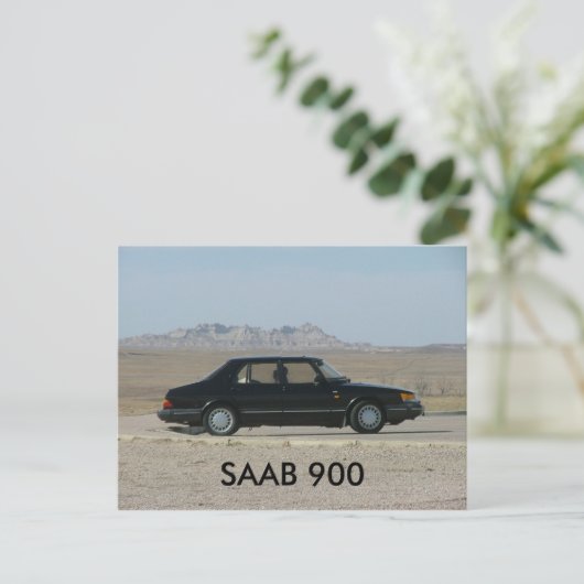 SAAB 900 POSTKARTE (Stehend Vorderseite)