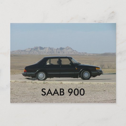 SAAB 900 POSTKARTE (Vorderseite)