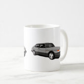 Saab 900 Turbo 16 Aero, zwei hellgraue Bilder Kaffeetasse (VorderseiteRechts)