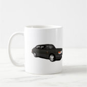 Saab 900 Turbo 16 Aero, zwei schwarze Bilder Kaffeetasse (Links)