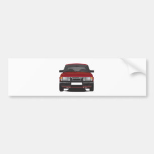 Saab 900 Turbo (rot) Autoaufkleber