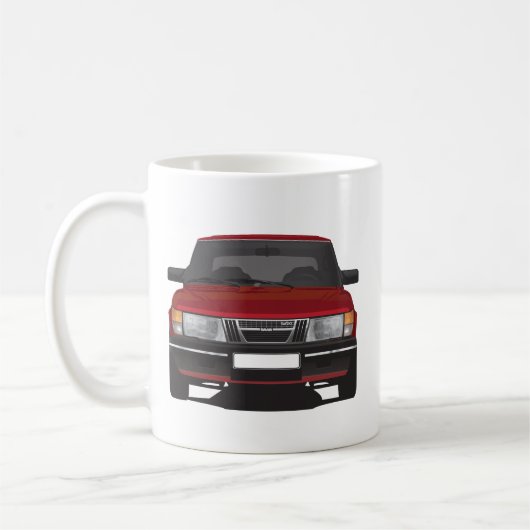 Saab 900 Turbo (rot) Kaffeetasse (Links)