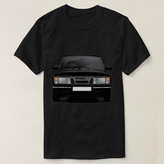 SAAB 900 Turbo schwarz T-Shirt (Design vorne)