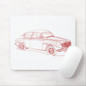 Saab 96 1967 mousepad (Mit Mouse)