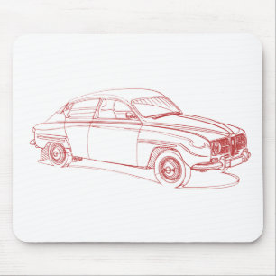 Saab 96 1967 mousepad
