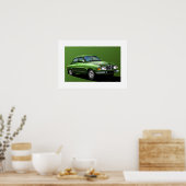 SAAB 96 Illustration Poster (Küche)
