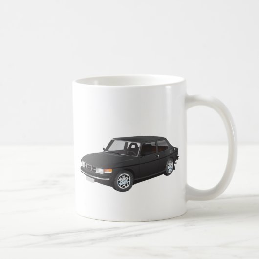 Saab 99 Black Kaffeetasse (Rechts)