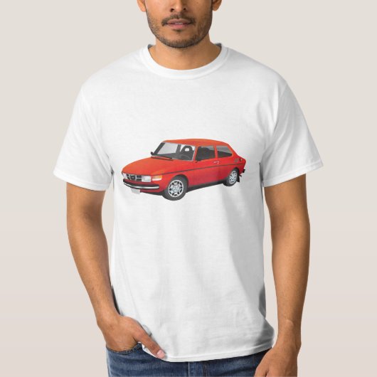 SAAB 99 rot T-Shirt (Vorderseite)