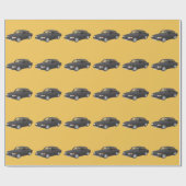 Saab 99 schwarz geschenkpapier (Flach)