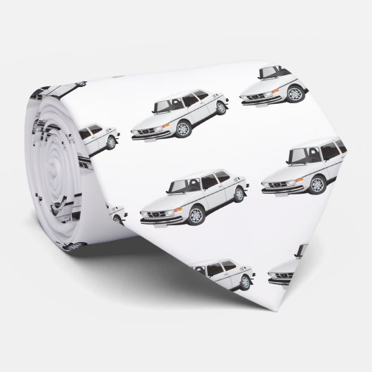 Saab 99 weiß krawatte (Gerollt)