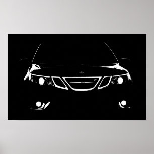 Saab 9-3 Aero Poster