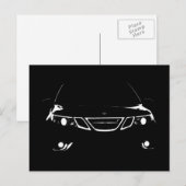 Saab 9-3 Aero Postkarte (Vorne/Hinten)