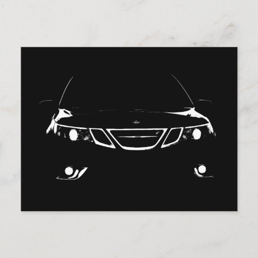 Saab 9-3 Aero Postkarte (Vorderseite)