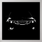 Saab 9-3 Aero Print Poster (Vorne)
