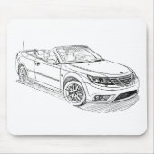 Saab 9-3 Convert 2008 Mousepad (Vorne)