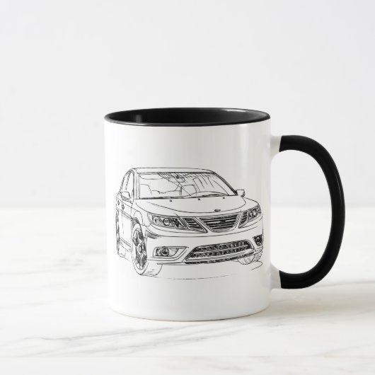 Saab 9-3 Turbo X 2008 Tasse (Rechts)
