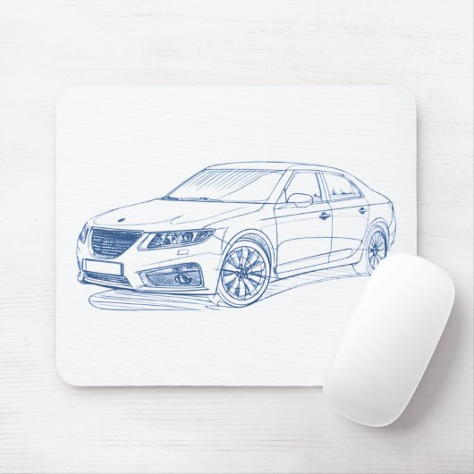 Saab 9-5 2011 mousepad (Mit Mouse)
