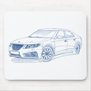 Saab 9-5 2011 mousepad