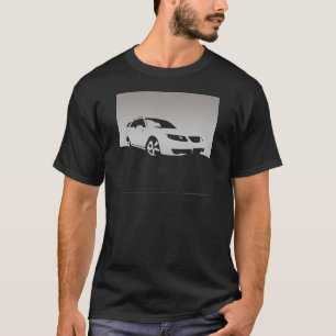 Saab 9-5 Aero Front - Grau auf dunklen Shirts