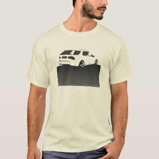Saab 9-5 Aero Rückseite - Holzkohle für helle T-Shirt