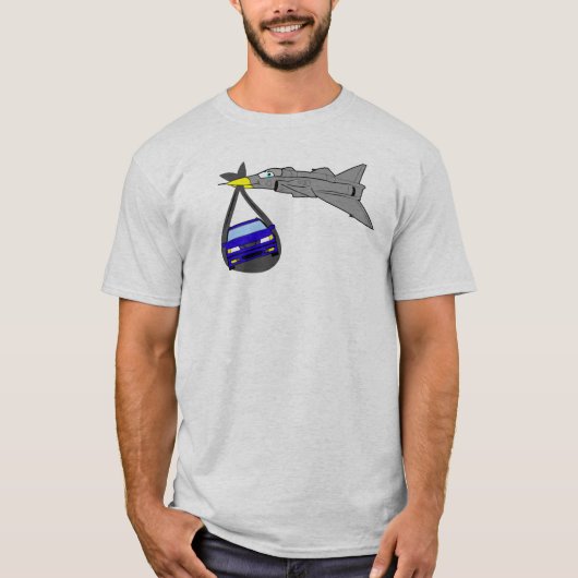 SAAB - Geboren von den Jets T-Shirt (Vorderseite)