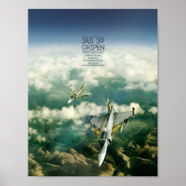 Saab JAS 39 Gripen-Poster Poster