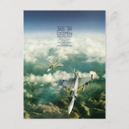 Saab JAS 39 Gripen Postkarte