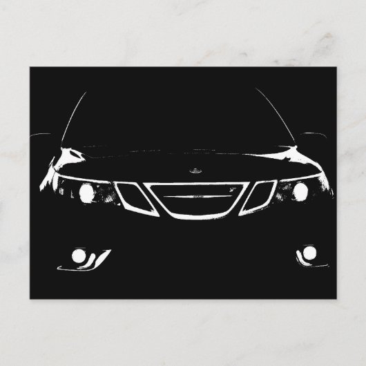 Saab Postcard Postkarte (Vorderseite)