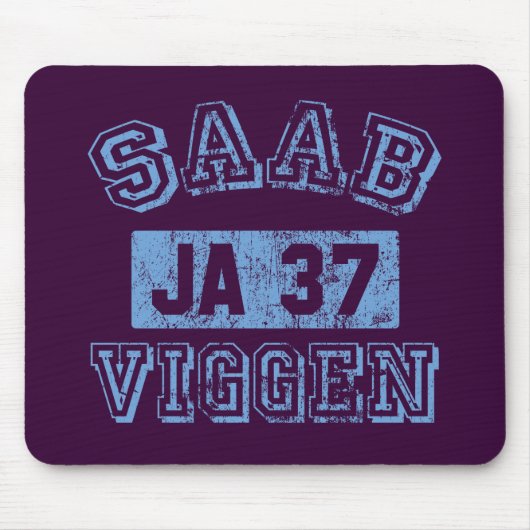 Saab Viggen - BLAU Mousepad (Vorne)
