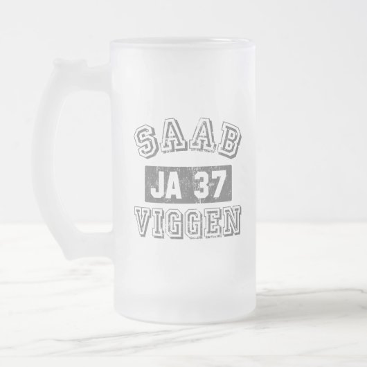 Saab Viggen Mattglas Bierglas (Links)
