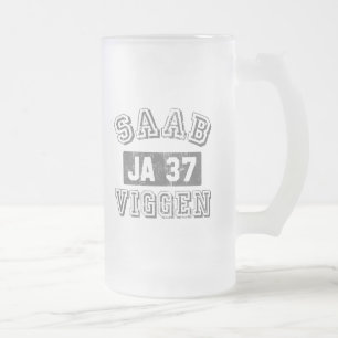 Saab Viggen Mattglas Bierglas