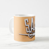 SAAB Vintage Logo-Tasse Kaffeetasse (Vorderseite Links)