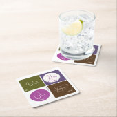 Saadi Rechteckiger Pappuntersetzer (Vor Ort)