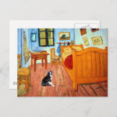 Saal - Boston Terrier #4 Postkarte (Vorne/Hinten)