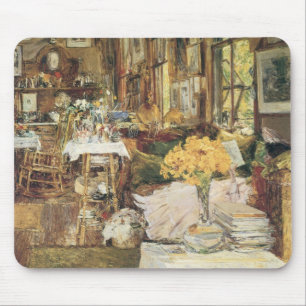 Saal der Blume von Childe Hassam, Vintage Kunst Mousepad